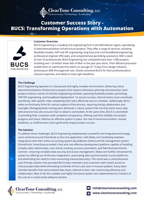 You are currently viewing Customer Success Story – BUCS: Transforming Operations with Automation