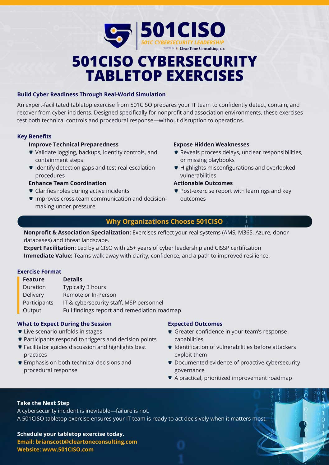 You are currently viewing 501CISO CYBERSECURITY TABLETOP EXERCISES